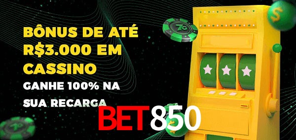 Bet850 melhor bônus de depósito